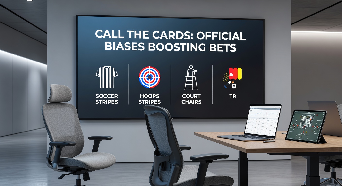 Tennis umpire in elevated chair overseeing a clay court rally, with line judges signaling during a critical point, illustrating umpire overrule dynamics