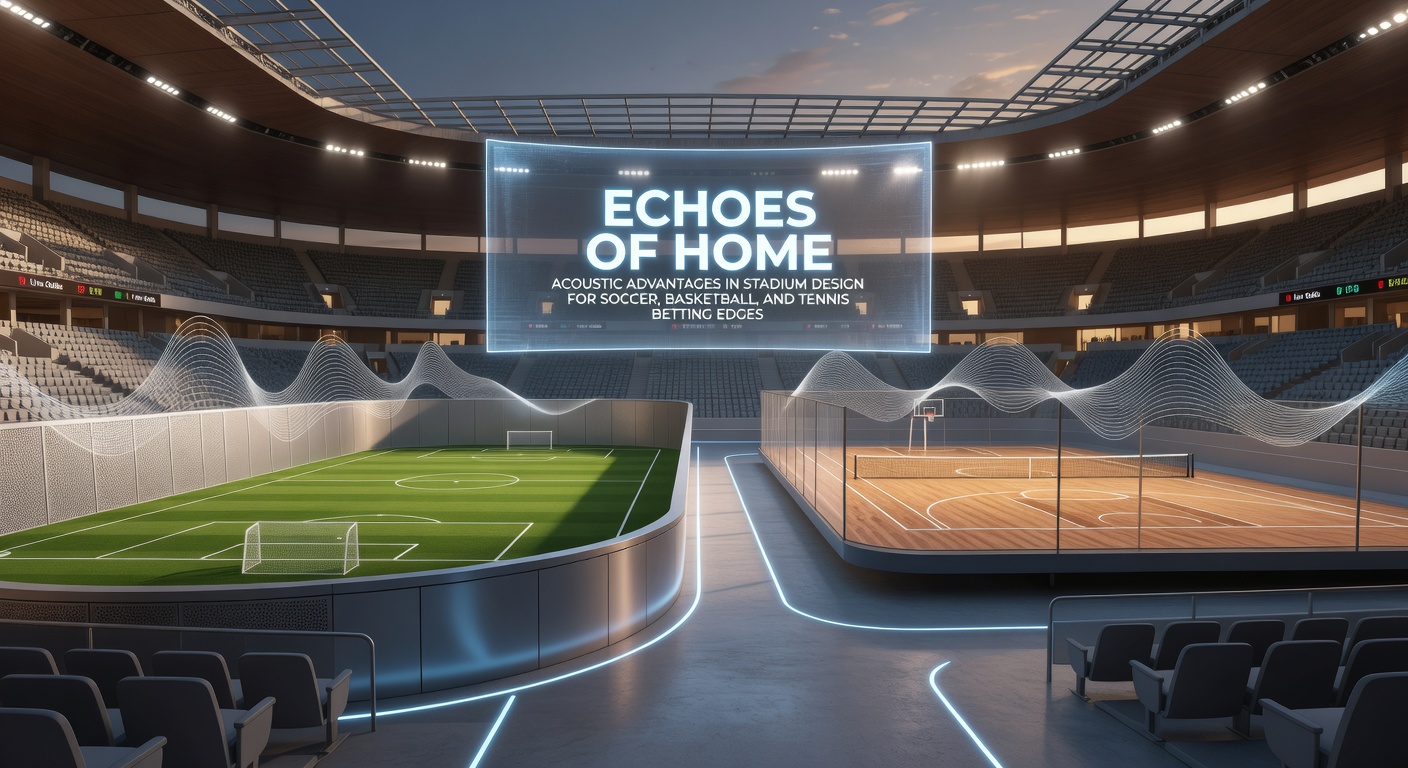 Packed soccer stadium with fans creating a wall of sound, tiers designed to amplify cheers toward the pitch