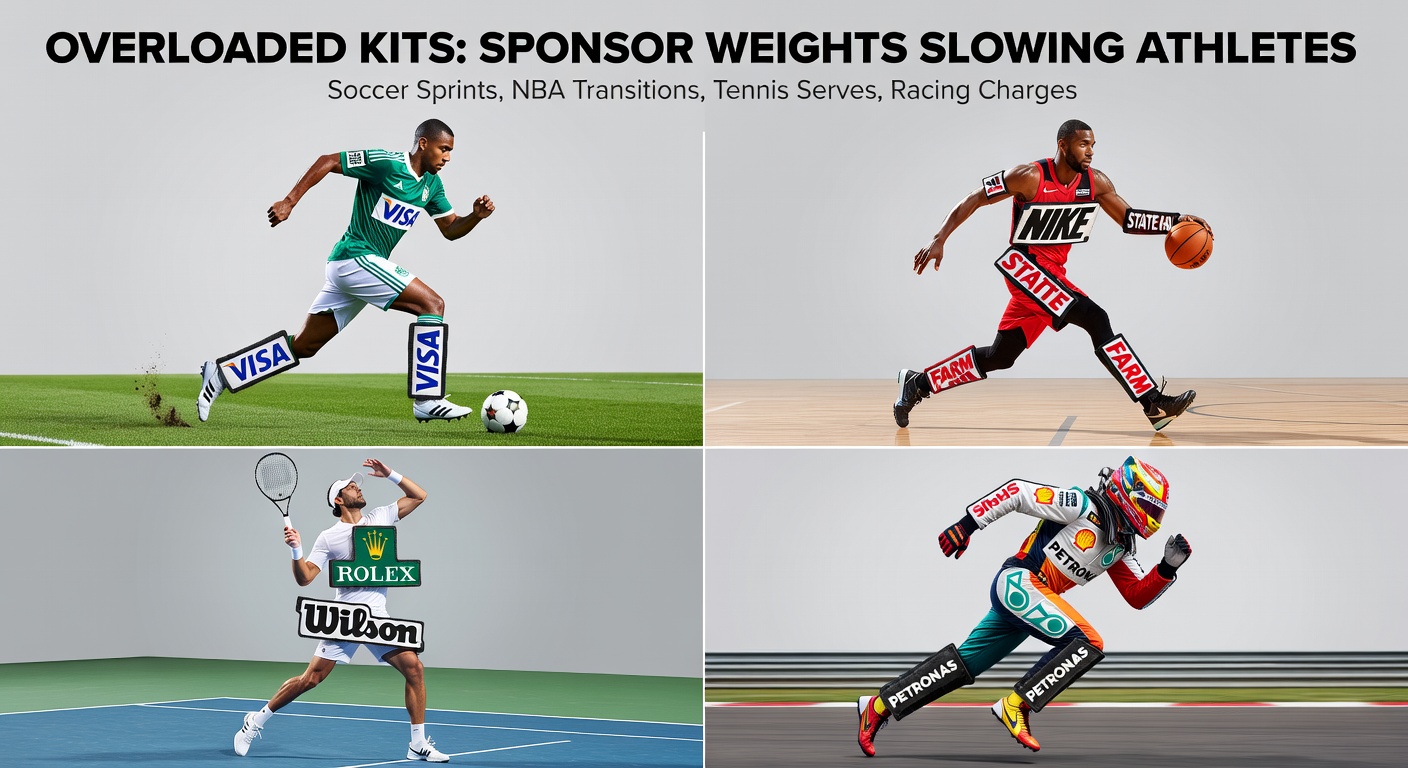 Soccer player sprinting down the wing, jersey patches visibly weighing down the fabric during a high-speed breakaway