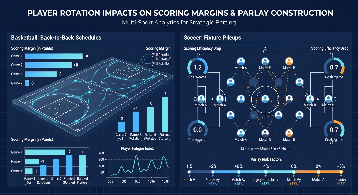 Basketball players on court during back-to-back schedule fatigue analysis